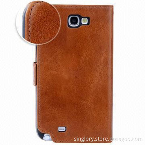 Leather Case for Samsung Galaxy Note 2 N7100 with Card Holder OEM Manufacturer
